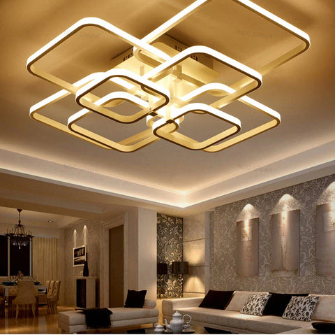 Lampa Sufitowa Arqon | Nowoczesne Oświetlenie LED | Ściemnialna Forma Geometryczna