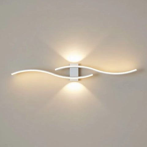 Kinkiet Auria | Nowoczesne Oświetlenie Ścienne | Złota Lampa LED w Fali