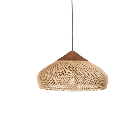 Lampa Wisząca Noa | Rattanowe Oświetlenie Sufitowe | Ręcznie Pleciony Bambus