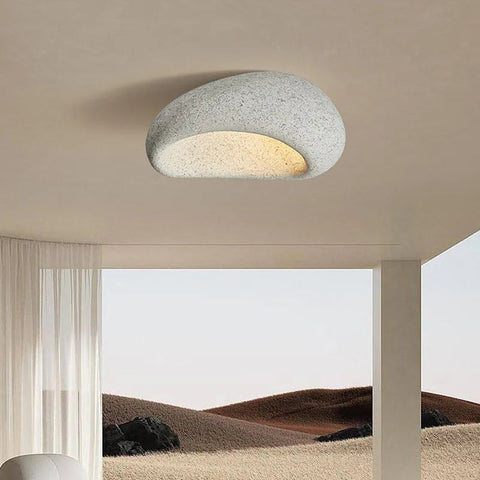 Lampa Petra | Lampa sufitowa LED | Organiczna forma kamienia z ciepłym światłem