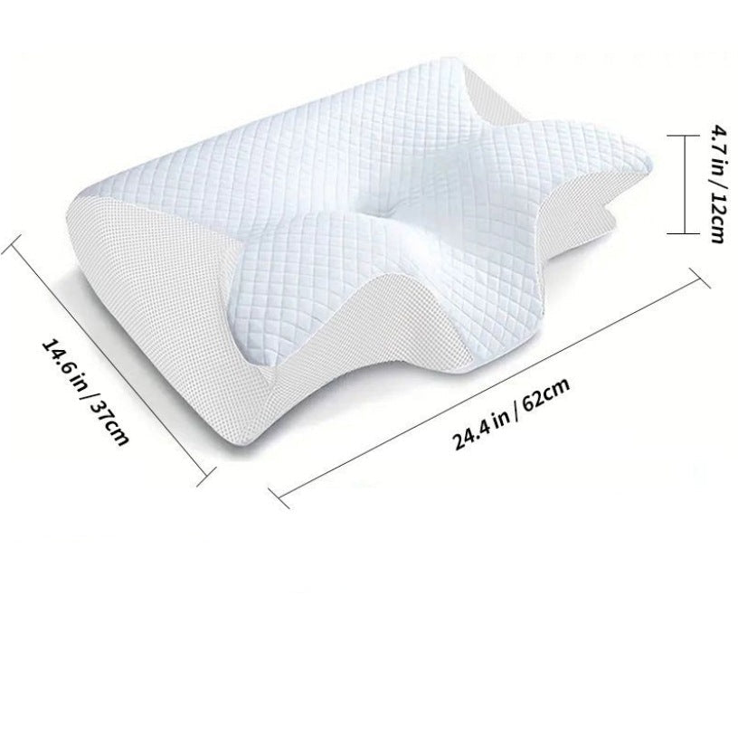 Poduszka OrthoContour | Ergonomiczna Poduszka do Spania | Pianka z Pamięcią Kształtu