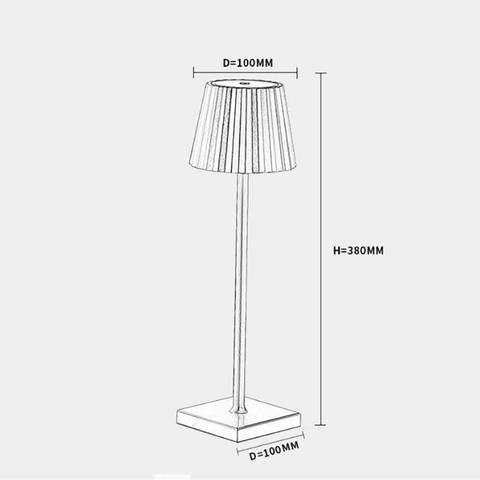 Lampa Stołowa Luno | Nowoczesna Lampa Dekoracyjna | Matowy Metal