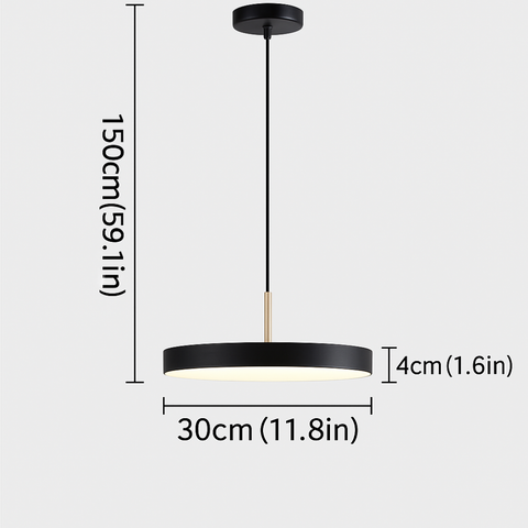 Lampa wisząca Orbis | Okrągłe oświetlenie LED | Minimalistyczne aluminium
