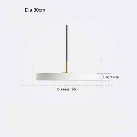 Lampa wisząca Orbis | Okrągłe oświetlenie LED | Minimalistyczne aluminium