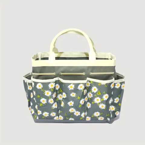 Torba Liora | Organizer Ogrodowy | Wodoodporny Oxford z Kwiatowym Wzorem