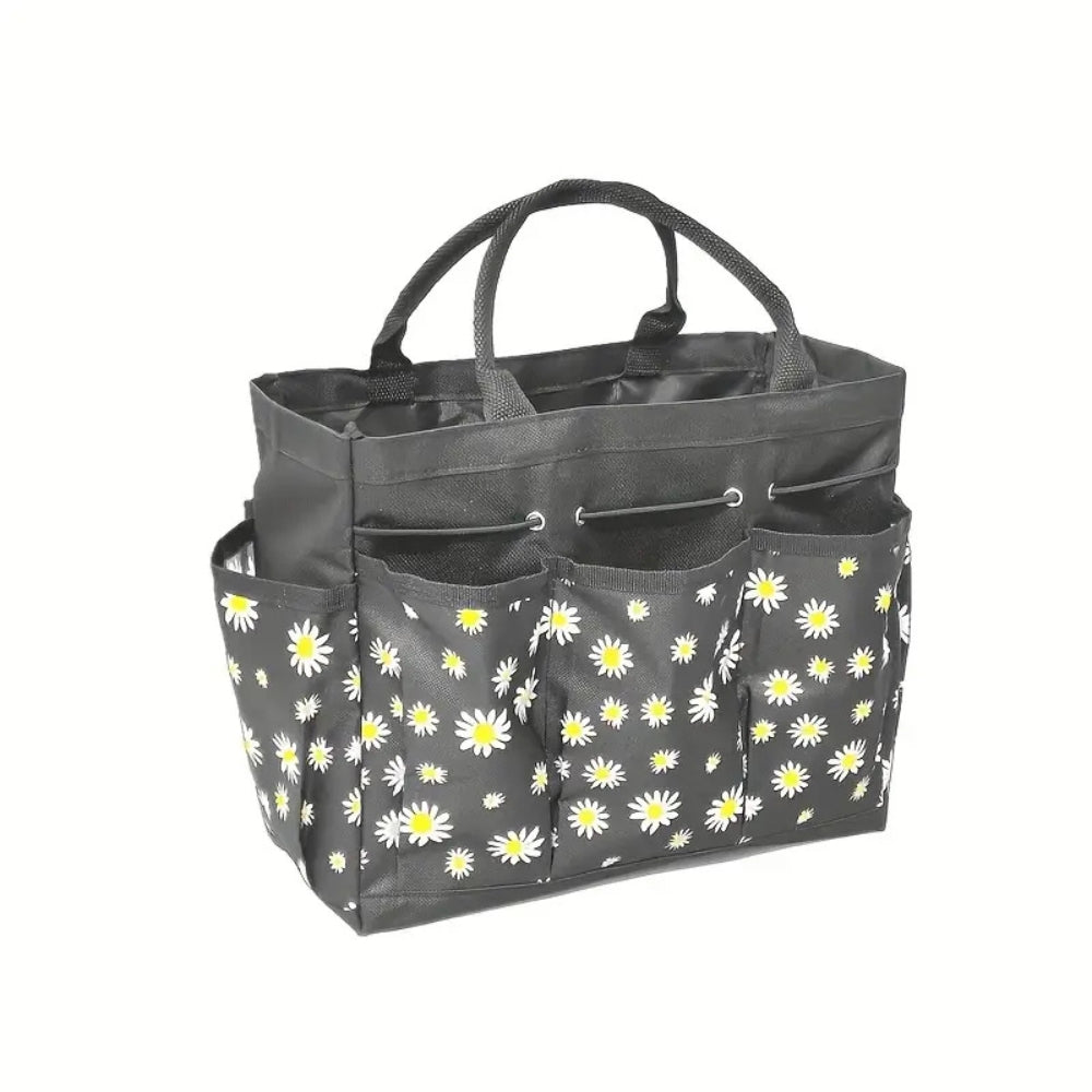 Torba Liora | Organizer Ogrodowy | Wodoodporny Oxford z Kwiatowym Wzorem