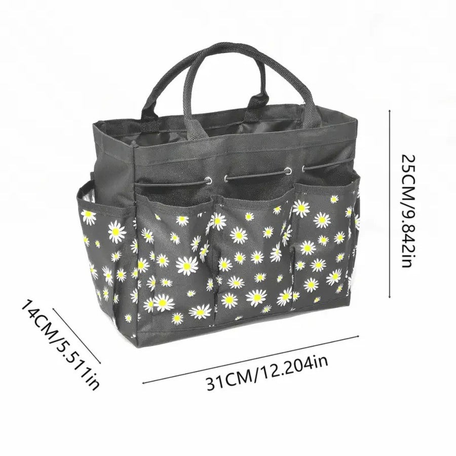 Torba Liora | Organizer Ogrodowy | Wodoodporny Oxford z Kwiatowym Wzorem