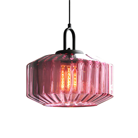 Lampa Wisząca Luma | Kolorowe Oświetlenie Sufitowe | Szkło Retro