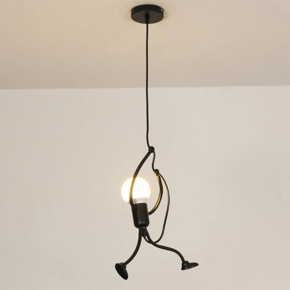 Lampa Postać Wisząca | Lampa Sufitowa Dekoracyjna | Metalowa Konstrukcja