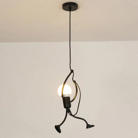 Lampa Postać Wisząca | Lampa Sufitowa Dekoracyjna | Metalowa Konstrukcja