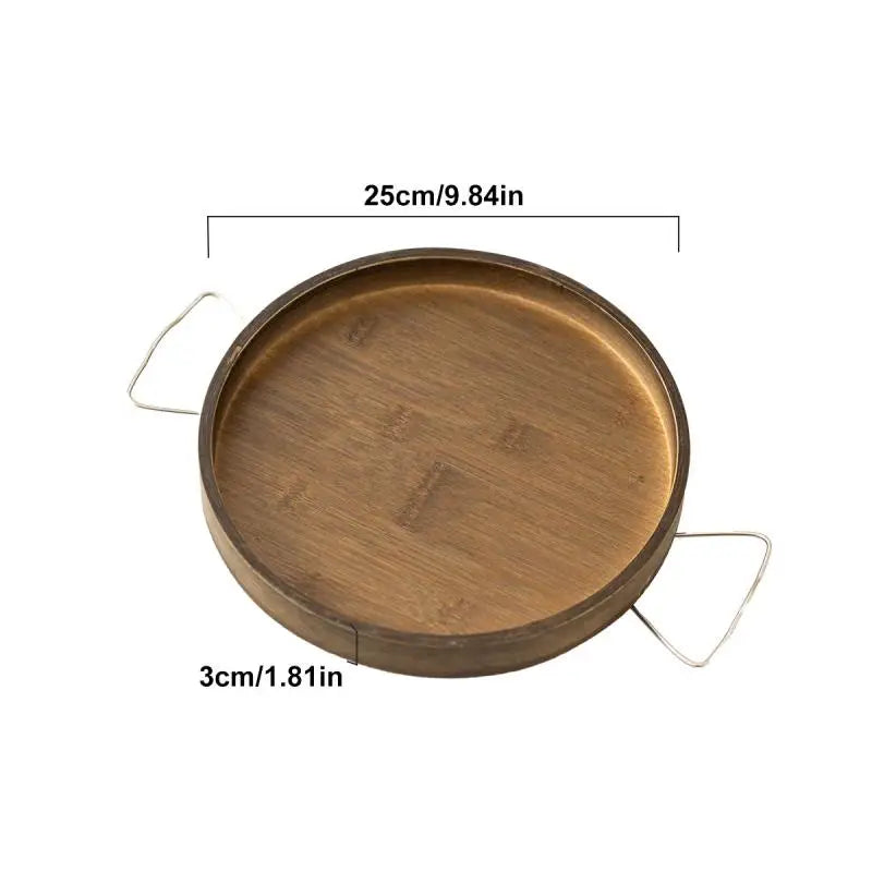 WoodClamp Taca na Poręcz | Akcesorium do Kanapy | Naturalny Bambusowy Design