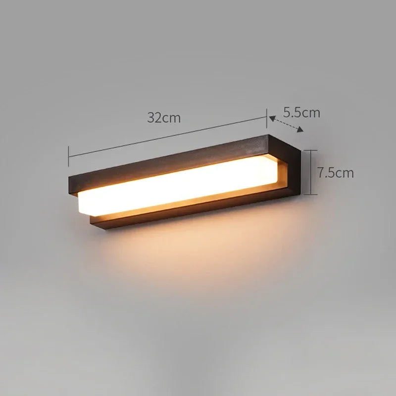 Lampa Solarna Ścienna LumiSol | Oświetlenie Ogrodowe LED | IP65 z 3 Barwami Światła