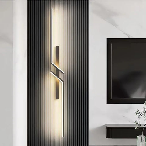LAMPA ŚCIENNA LINORA LED | Minimalistyczne Oświetlenie Japandi | Aluminiowa Lampa Pionowa