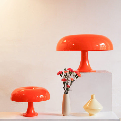 Lampka NessoForm | Lampa Stołowa Grzybek | Styl Skandynawski LED z Regulacją Jasności