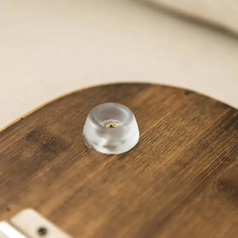 WoodClamp Taca na Poręcz | Akcesorium do Kanapy | Naturalny Bambusowy Design