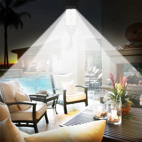 Luxora Lampa Solarna COB | Reflektor Zewnętrzny z Pilotem | 180° Radar i IPX66