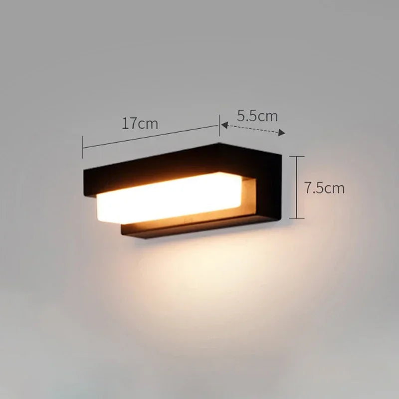 Lampa Solarna Ścienna LumiSol | Oświetlenie Ogrodowe LED | IP65 z 3 Barwami Światła