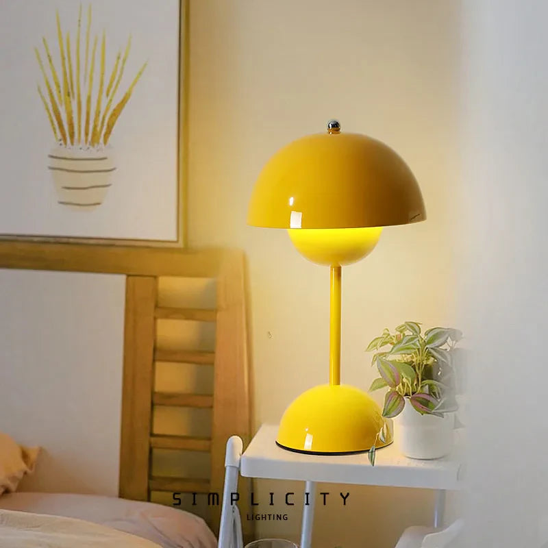 Bezprzewodowa Lampa Stołowa Orbio | Minimalistyczne Oświetlenie Biurkowe | LED USB