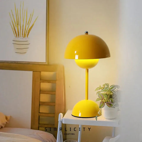 Bezprzewodowa Lampa Stołowa Orbio | Minimalistyczne Oświetlenie Biurkowe | LED USB