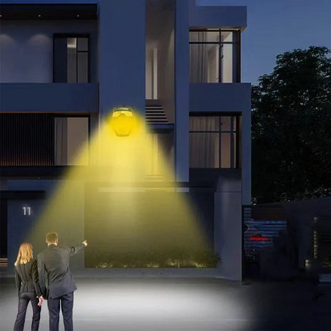 Lampa Solarna LumoLite | Oświetlenie Ścienne LED | Czujnik Ruchu i 5 Trybów Świecenia