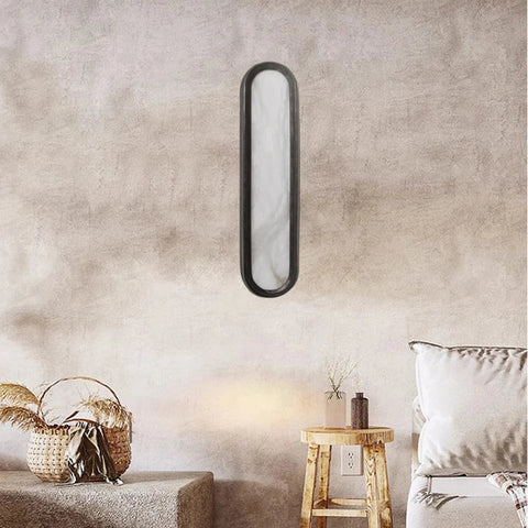 Lampa ścienna Arlo | Oświetlenie do sypialni | Marmur i metal
