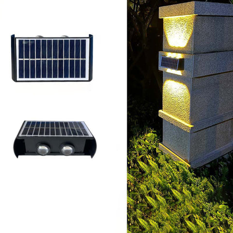 Lampa Solarna ArcLine | Zewnętrzne Oświetlenie Ścienne | Wodoodporna IP56 & Minimalistyczna