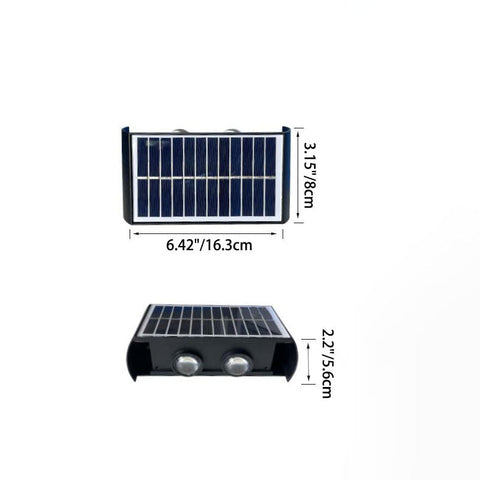 Lampa Solarna ArcLine | Zewnętrzne Oświetlenie Ścienne | Wodoodporna IP56 & Minimalistyczna