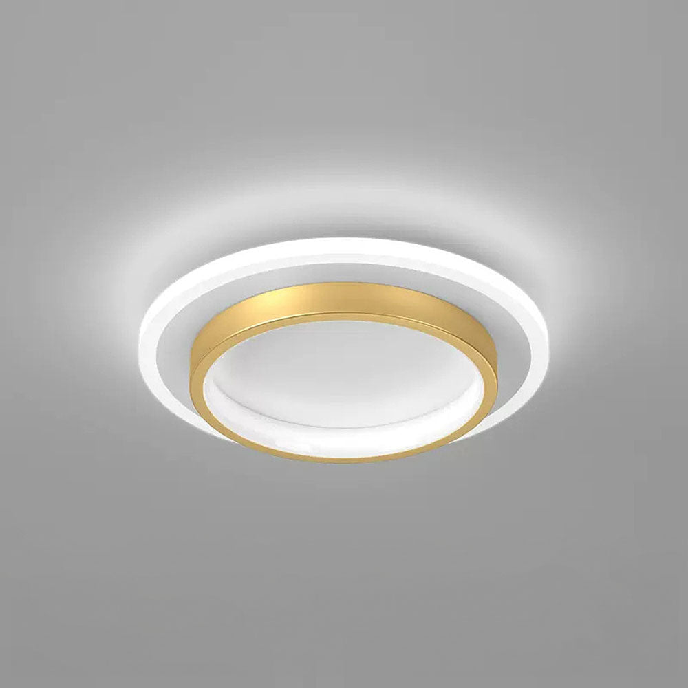 Plafon Doppio | Nowoczesna Lampa LED Sufitowa | Podwójny Pierścień Świetlny