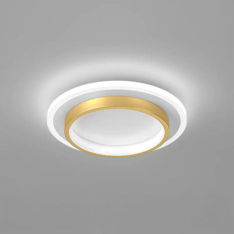 Plafon Doppio | Nowoczesna Lampa LED Sufitowa | Podwójny Pierścień Świetlny