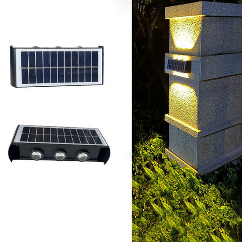 Lampa Solarna ArcLine | Zewnętrzne Oświetlenie Ścienne | Wodoodporna IP56 & Minimalistyczna