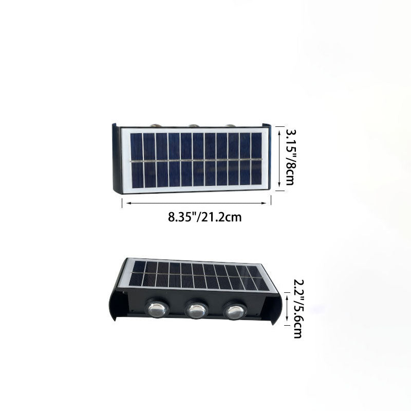 Lampa Solarna ArcLine | Zewnętrzne Oświetlenie Ścienne | Wodoodporna IP56 & Minimalistyczna