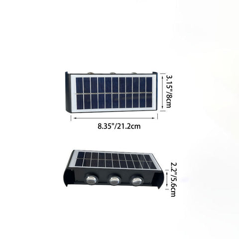 Lampa Solarna ArcLine | Zewnętrzne Oświetlenie Ścienne | Wodoodporna IP56 & Minimalistyczna
