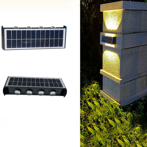 Lampa Solarna ArcLine | Zewnętrzne Oświetlenie Ścienne | Wodoodporna IP56 & Minimalistyczna