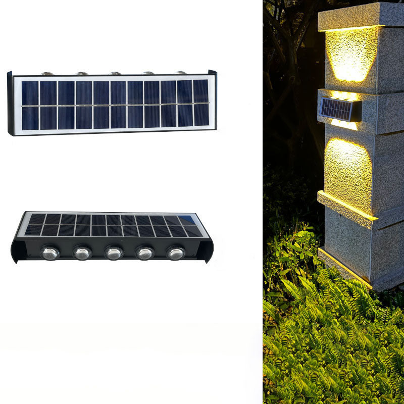 Lampa Solarna ArcLine | Zewnętrzne Oświetlenie Ścienne | Wodoodporna IP56 & Minimalistyczna