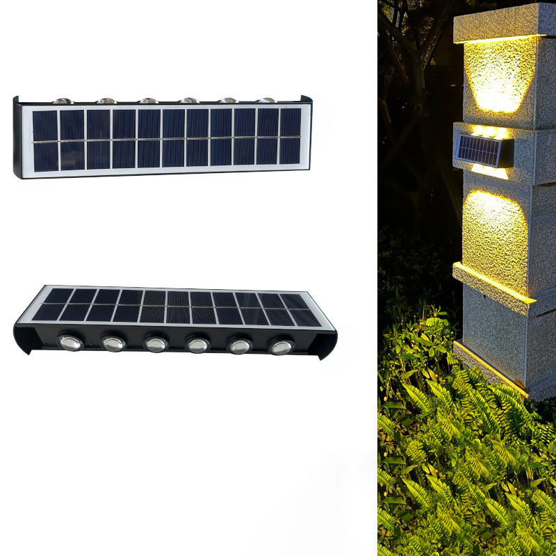 Lampa Solarna ArcLine | Zewnętrzne Oświetlenie Ścienne | Wodoodporna IP56 & Minimalistyczna