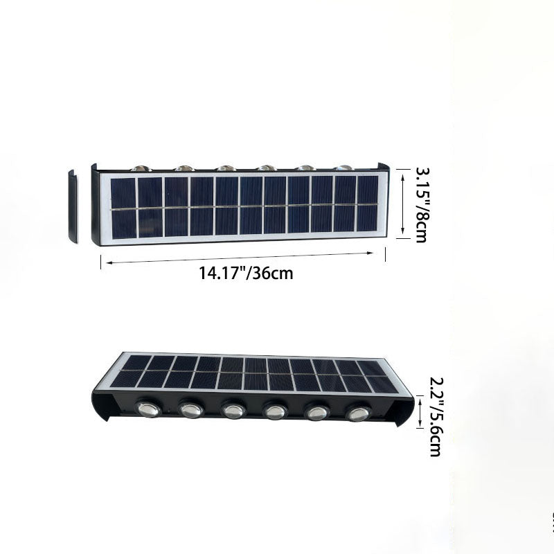 Lampa Solarna ArcLine | Zewnętrzne Oświetlenie Ścienne | Wodoodporna IP56 & Minimalistyczna