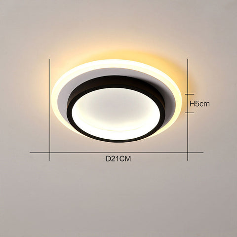 Plafon Doppio | Nowoczesna Lampa LED Sufitowa | Podwójny Pierścień Świetlny