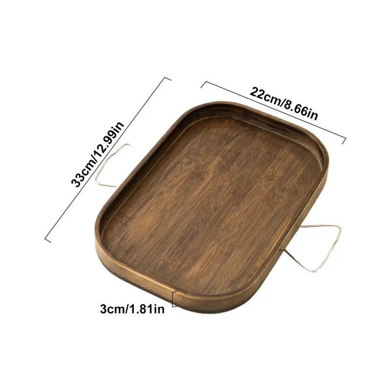 WoodClamp Taca na Poręcz | Akcesorium do Kanapy | Naturalny Bambusowy Design