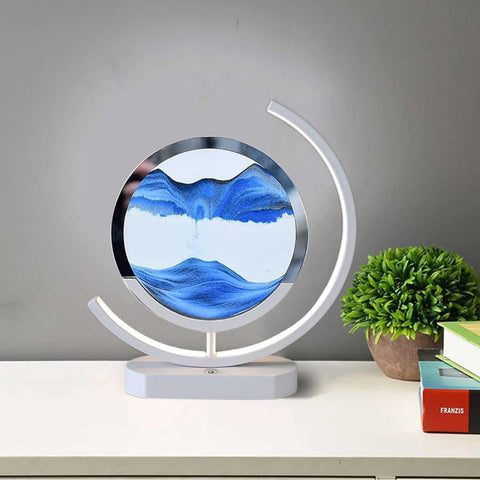 LuminPiask | Lampa LED z Ruchomym Piaskiem | Dekoracja Antystresowa