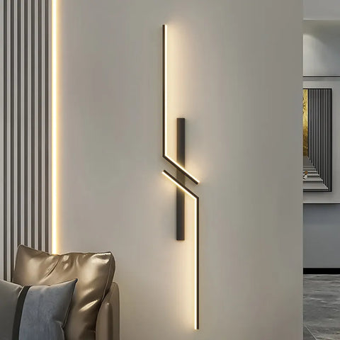 LAMPA ŚCIENNA LINORA LED | Minimalistyczne Oświetlenie Japandi | Aluminiowa Lampa Pionowa