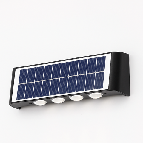 Lampa Solarna ArcLine | Zewnętrzne Oświetlenie Ścienne | Wodoodporna IP56 & Minimalistyczna