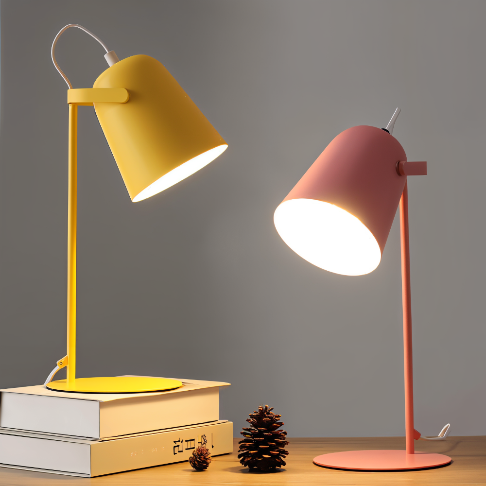 Lampka Biurkowa Mino | Regulowana Lampka Stołowa | Metalowa Konstrukcja