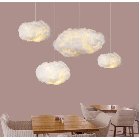 Lampa Nuvio | Lampa wisząca dekoracyjna | Efekt chmury z podświetleniem LED