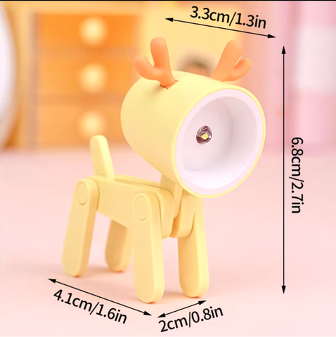 Lampka LED DeerMini | Lampka Nocna Dziecięca | Zginane Nóżki i Bateria