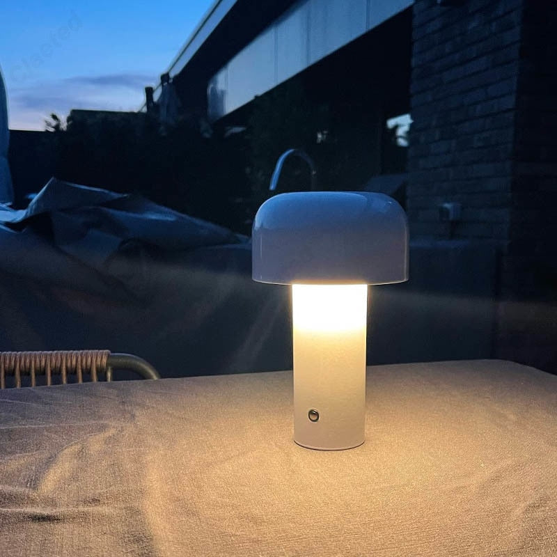 Lampa Mushroom Dotykowa | Przenośna Lampa Stołowa LED | USB Ładowanie