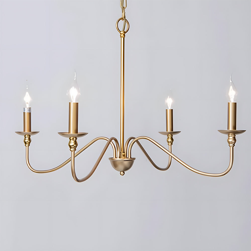 Żyrandol Elviro | Lampa Wisząca z Metalu | Klasyczna Forma Świecznikowa