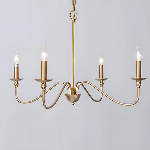 Żyrandol Elviro | Lampa Wisząca z Metalu | Klasyczna Forma Świecznikowa