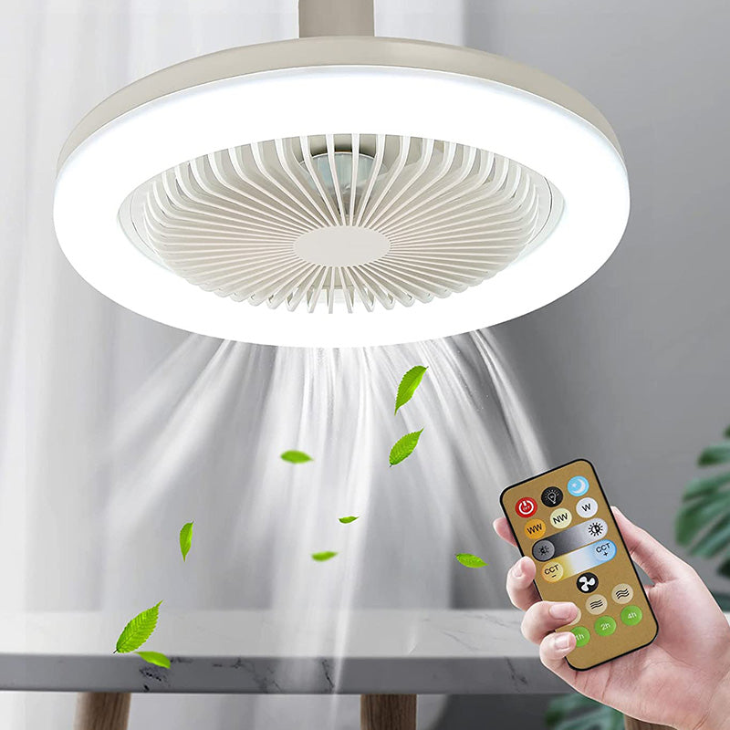 Lampa Sufitowa SocketAir | Lampa z Wiatrakiem | LED i Pilot Bezprzewodowy