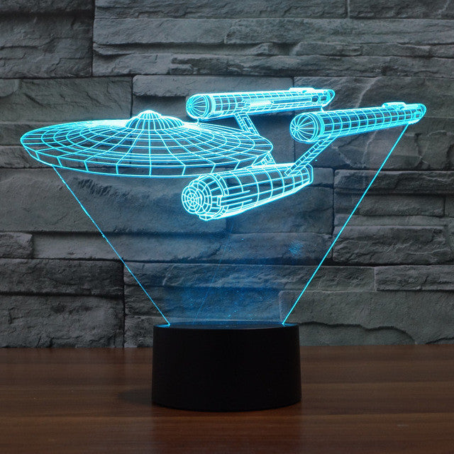 Lampa Iluzja 3D Lumora | Dekoracja Sci-Fi | Akryl i Podświetlenie LED