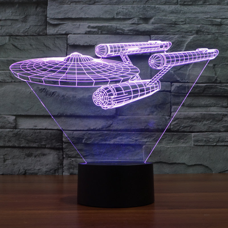 Lampa Iluzja 3D Lumora | Dekoracja Sci-Fi | Akryl i Podświetlenie LED